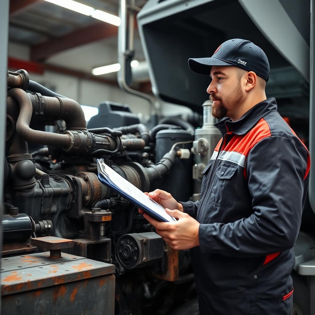 MackTech mechanic at work